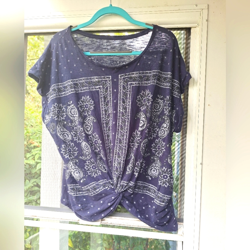 Lucky size L shirt navy blue
